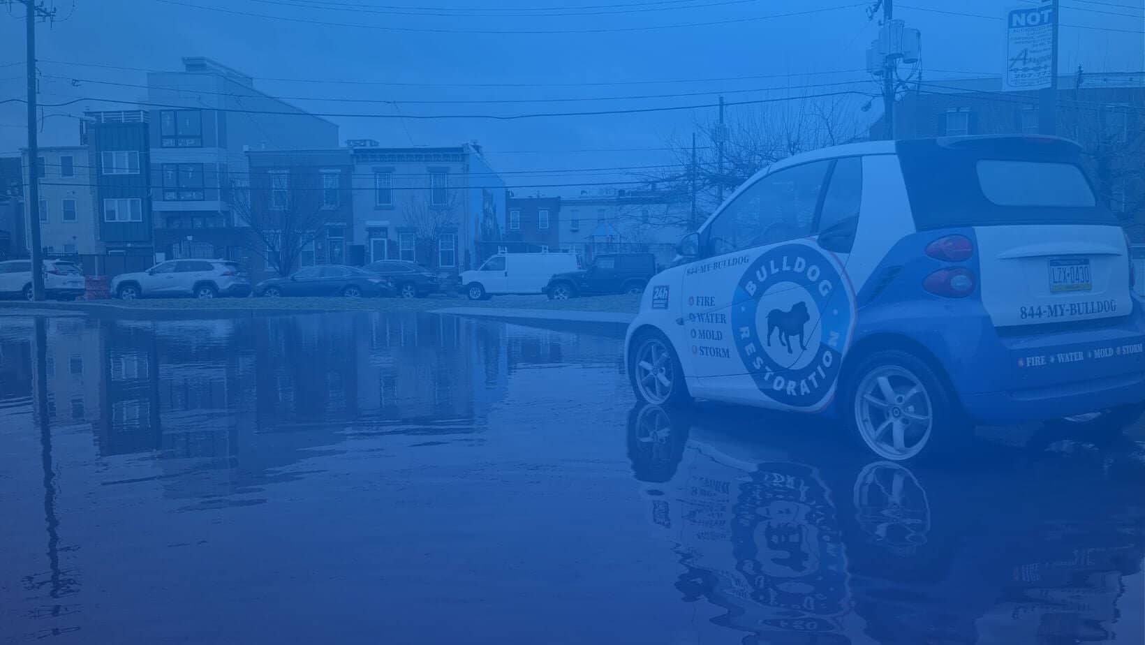 Emergency water damage restoration van serving Richboro, Bucks County PA — Bulldog Cleaning & Restoration Emergency water damage restoration van serving Richboro, Bucks County PA — Bulldog Cleaning & Restoration